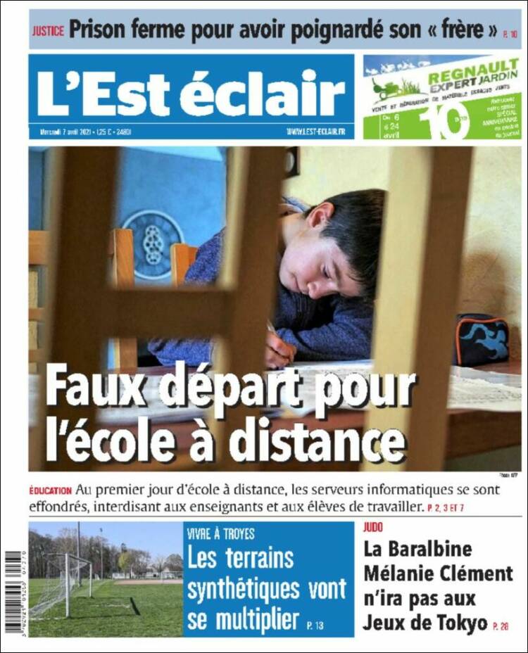 Portada de L'Est Eclair (France)