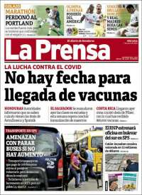 Portada de La Prensa (Honduras)