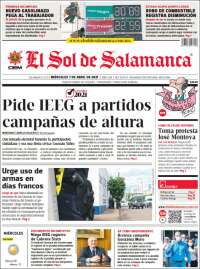 Portada de El Sol de Salamanca (México)