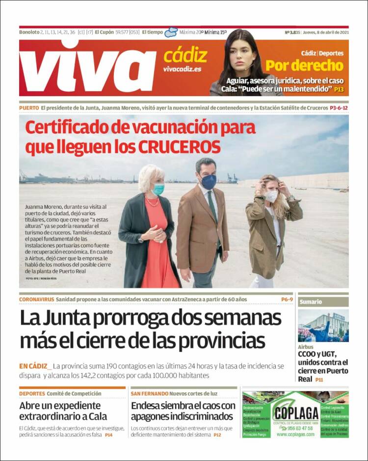 Portada de Información - Cadiz (España)
