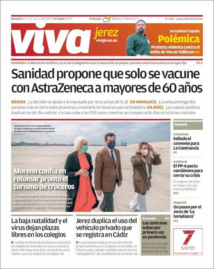 Portada de Información - Jerez (España)