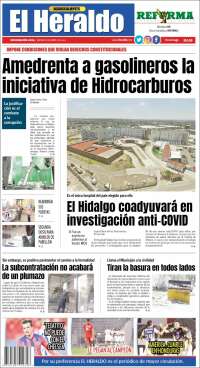 Portada de El Heraldo de Aguascalientes (Mexico)