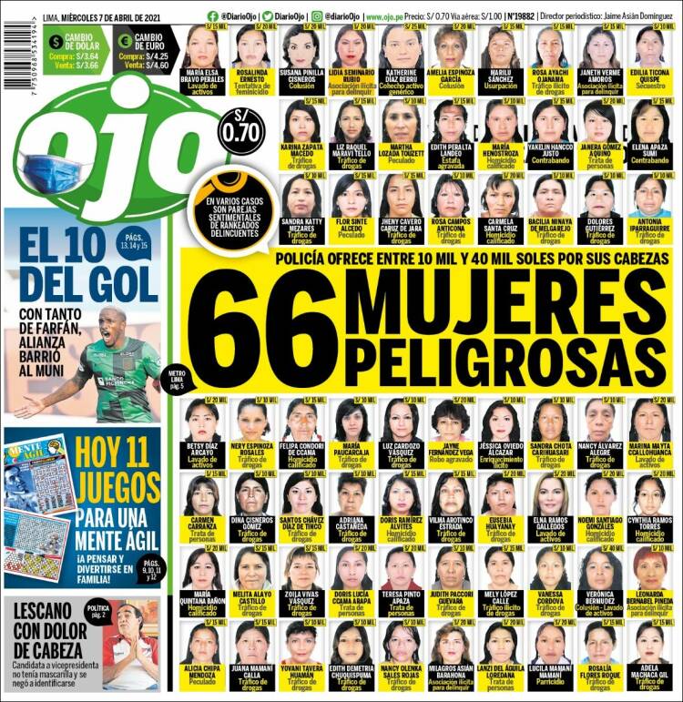 Portada de Ojo (Per&uacute;)