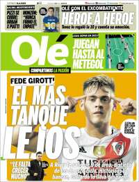 Portada de Olé (Argentina)