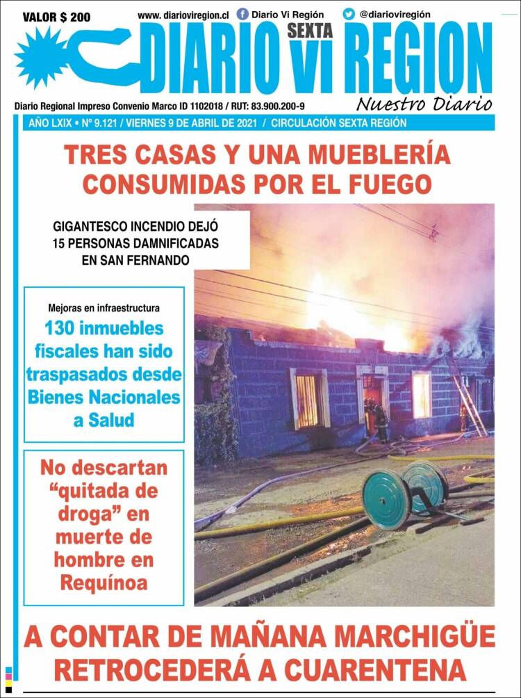 Portada de Diario VI Región (Chile)