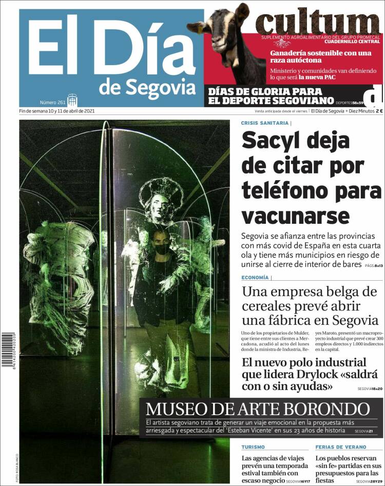 Portada de El Día de Segovia (Espa&ntilde;a)