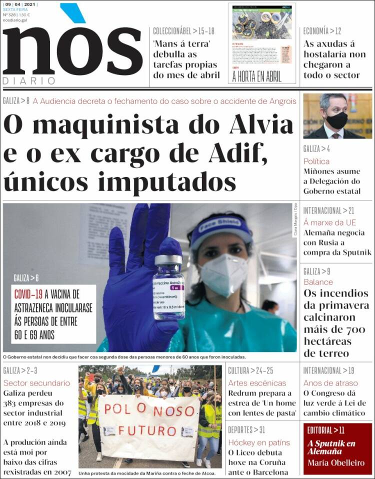 Portada de Nòs Diario (Espa&ntilde;a)