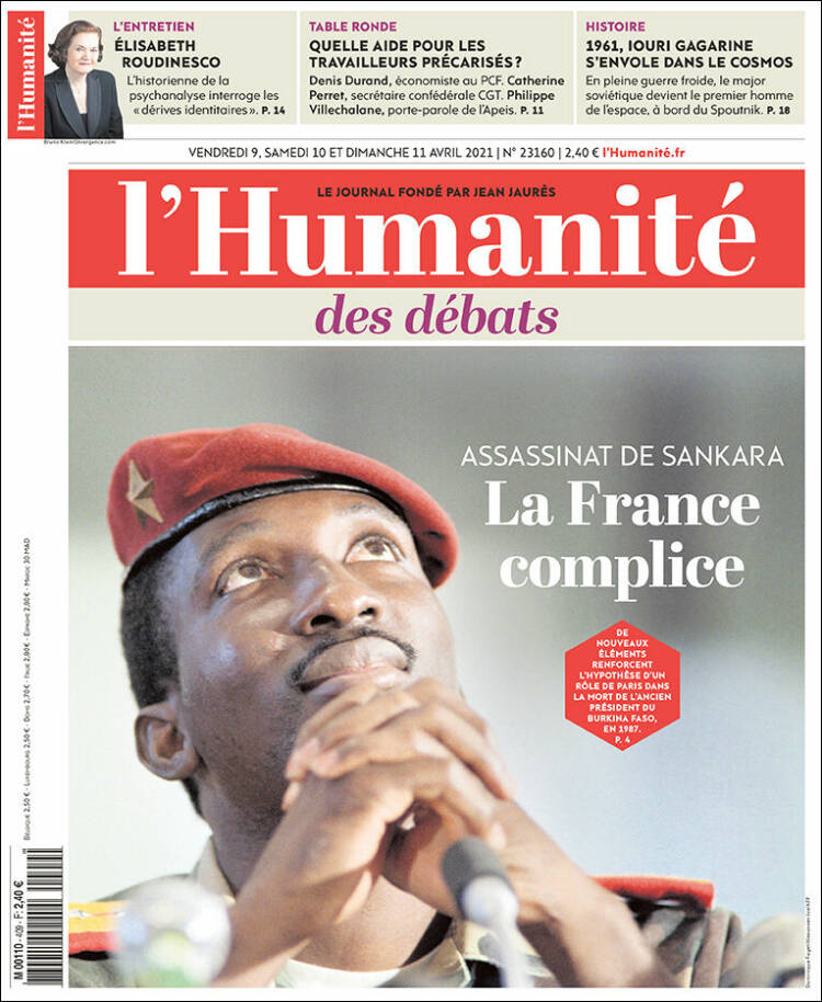 Portada de l'Humanite (Francia)
