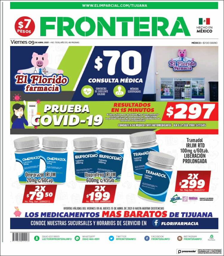 Portada de Frontera (México)