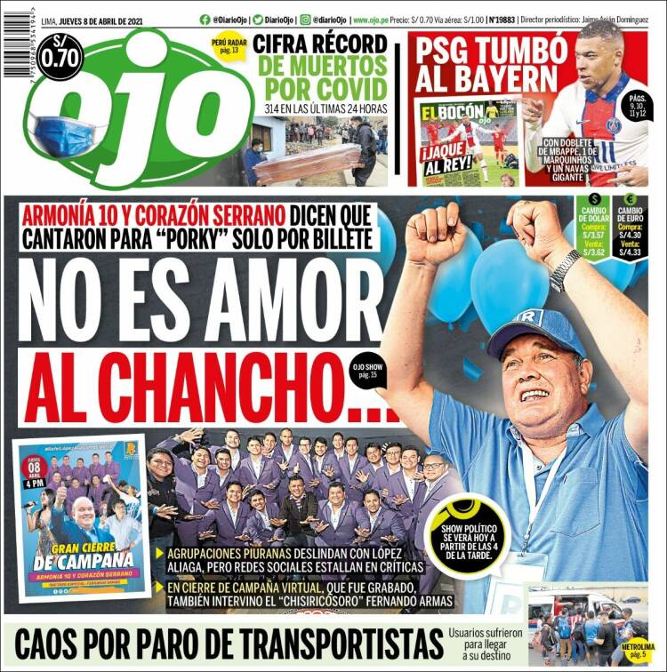 Portada de Ojo (Per&uacute;)