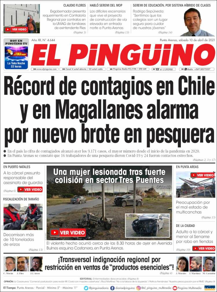 Portada de El Pingüino (Chile)