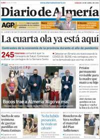 Portada de Diario de Almería (España)