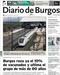 Portada de Diario de Burgos (España)