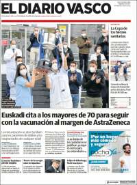 Portada de Diario Vasco (España)