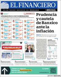 Portada de El Financiero (México)