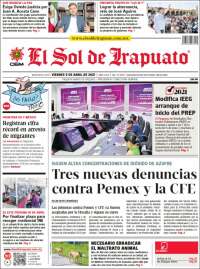 Portada de El Sol de Irapuato (México)