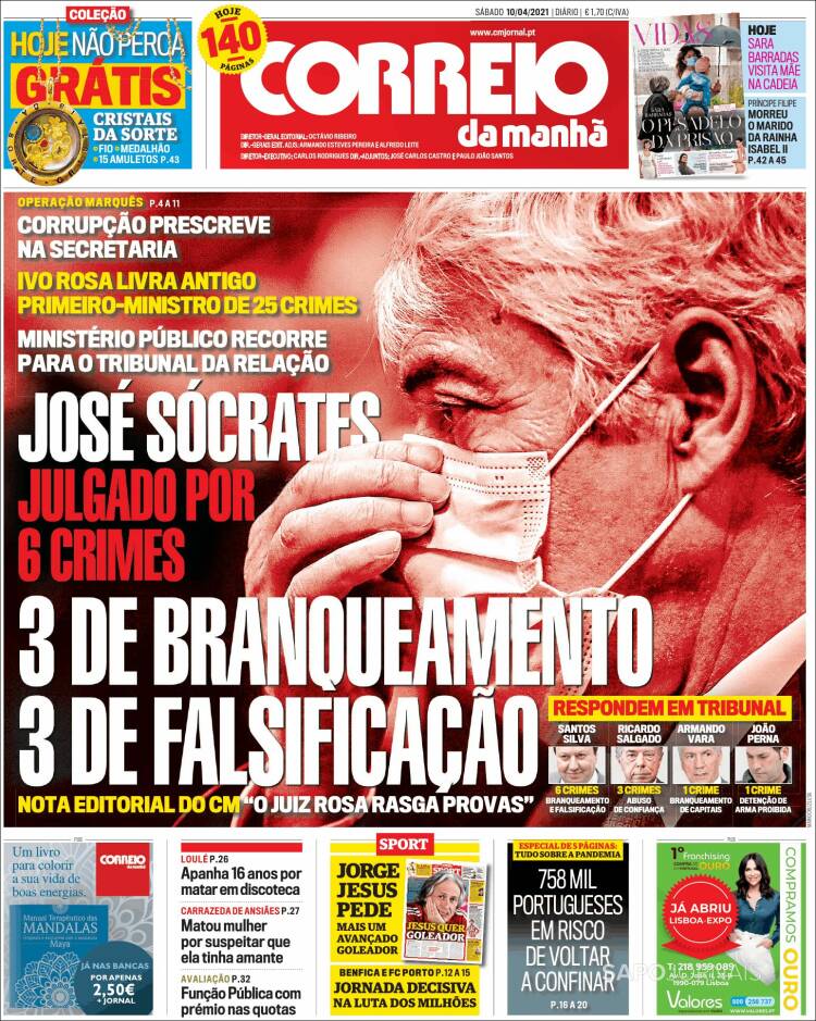 Portada de Correio da Manhã (Portugal)