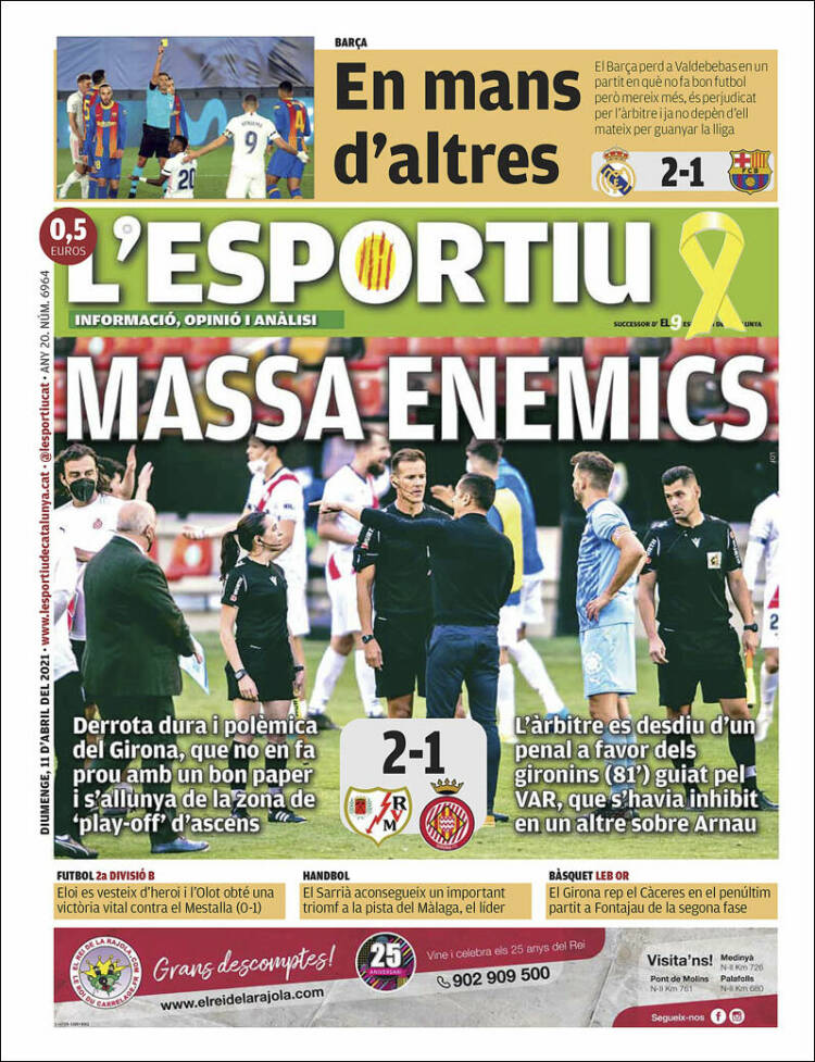 Portada de L'Esportiu : Girona (España)