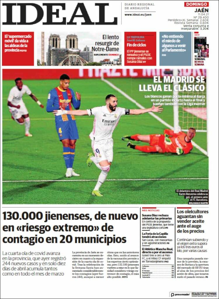 Portada de El Ideal de Jaén (España)