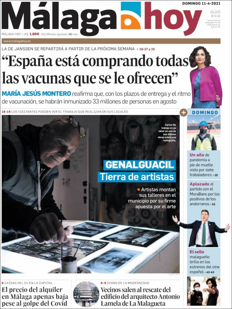 Portada de Málaga Hoy (España)