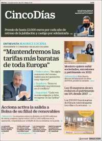 Portada de Cinco Días (Espa&ntilde;a)