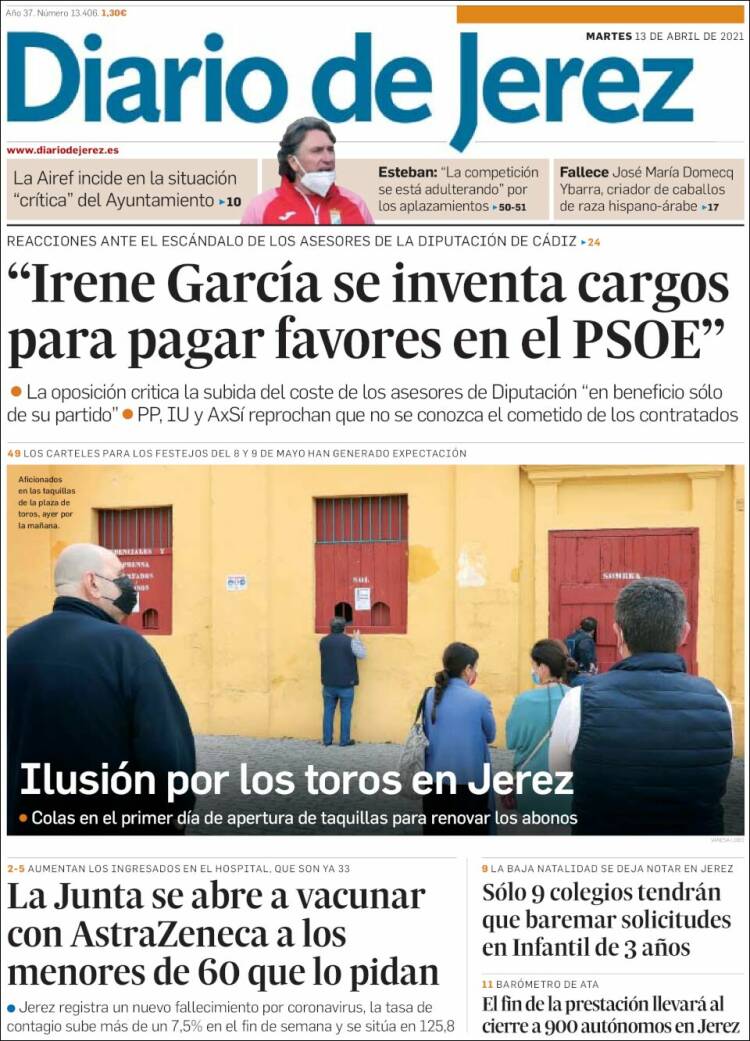 Portada de Diario de Jerez (España)