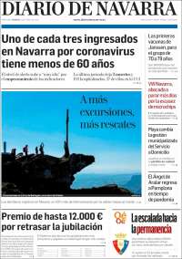 Portada de Diario de Navarra (España)