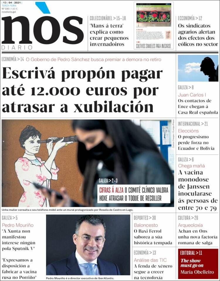 Portada de Nòs Diario (España)