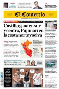 Portada de El Comercio (Perú)