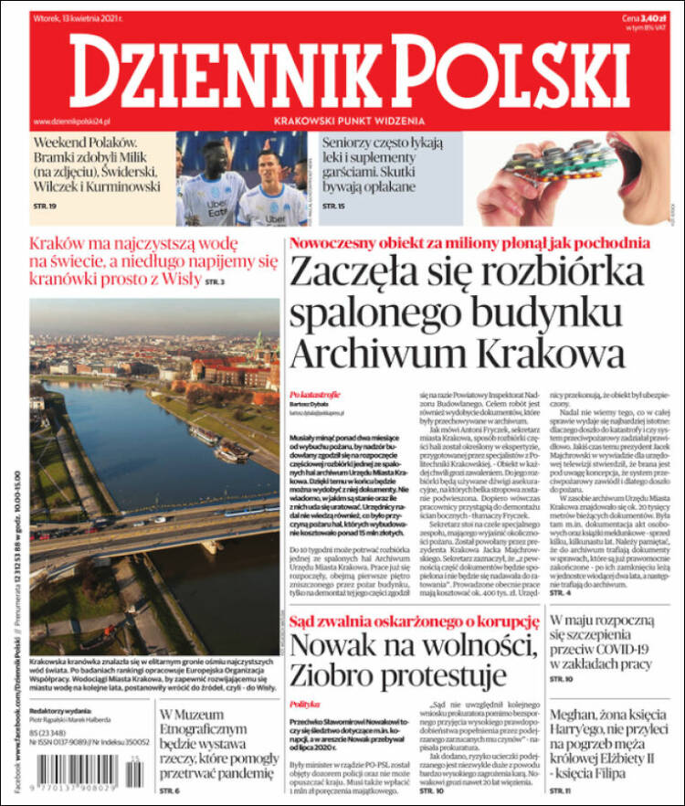 Portada de Dziennik (Polonia)