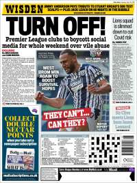 Portada de Daily Mail Sport (Reino Unido)