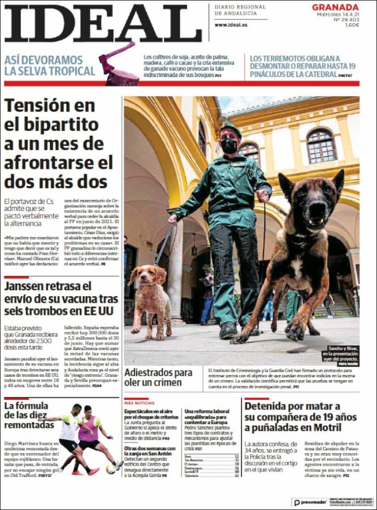 Portada de Ideal (Spain)