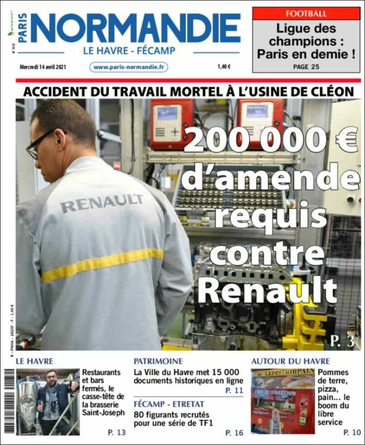 Portada de Le Havre Libre (Francia)