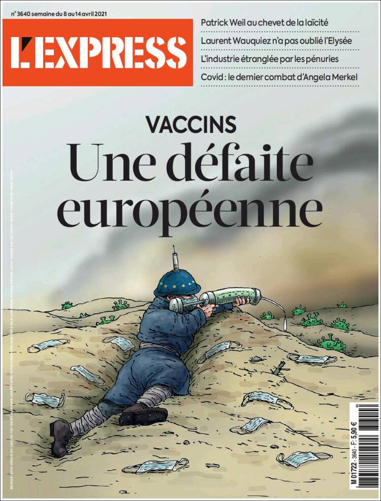 Portada de L'Express (Francia)