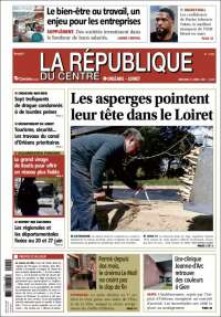 Portada de La République du Centre (Francia)