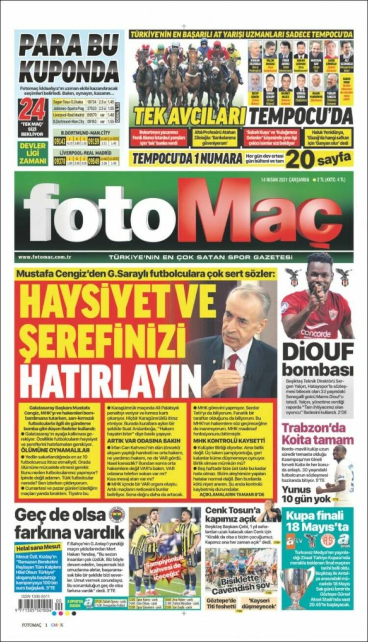 Portada de Fotomaç (Turquía)