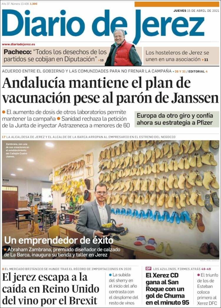 Portada de Diario de Jerez (España)