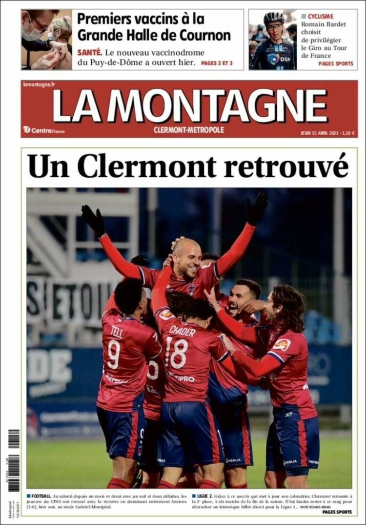 Portada de La Montagne (Francia)