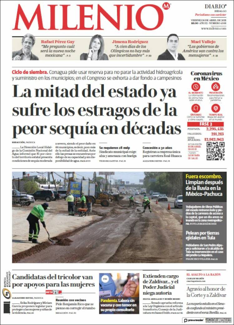 Portada de Milenio de Hidalgo (México)