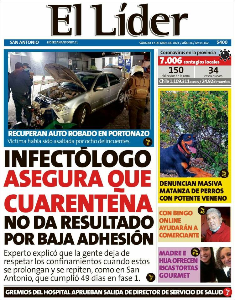 Portada de Lider de San Antonio (Chile)