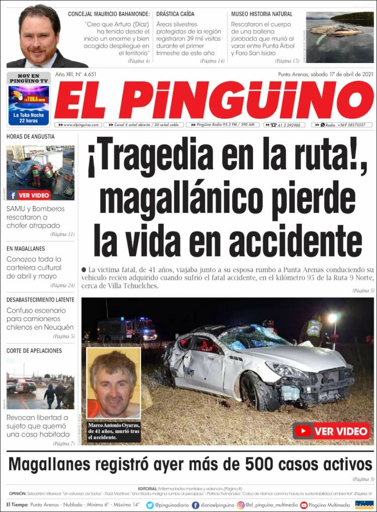 Portada de El Pingüino (Chile)