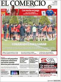 Portada de El Comercio - Gijón (España)