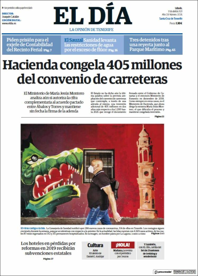 Portada de El Día (España)