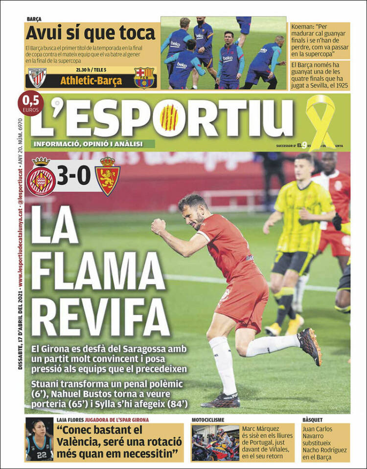 Portada de L'Esportiu : Girona (España)