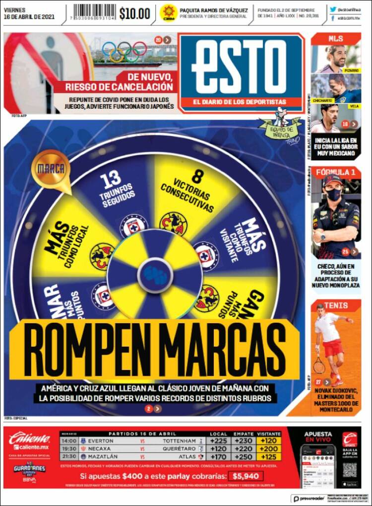 Portada de Esto (M&eacute;xico)