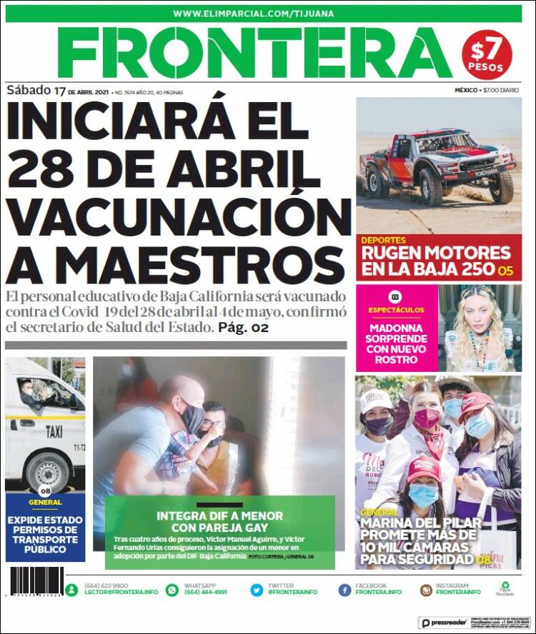 Portada de Frontera (M&eacute;xico)