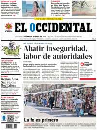 Portada de El Occidental (M&eacute;xico)