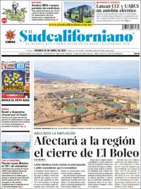 Portada de El Sudcaliforniano (M&eacute;xico)