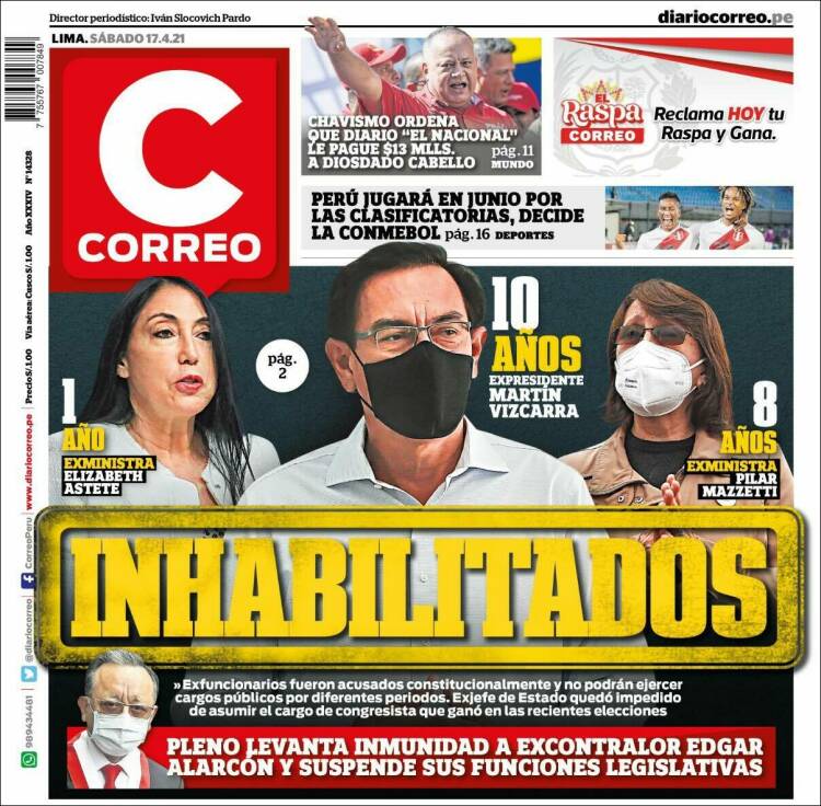 Portada de Diario Correo (Perú)