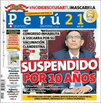 Portada de Perú 21 (Perú)